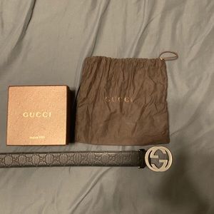 Black Gucci Belt